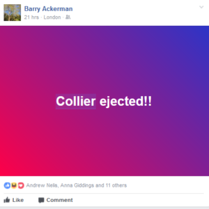 Barry Ackerman, evicted