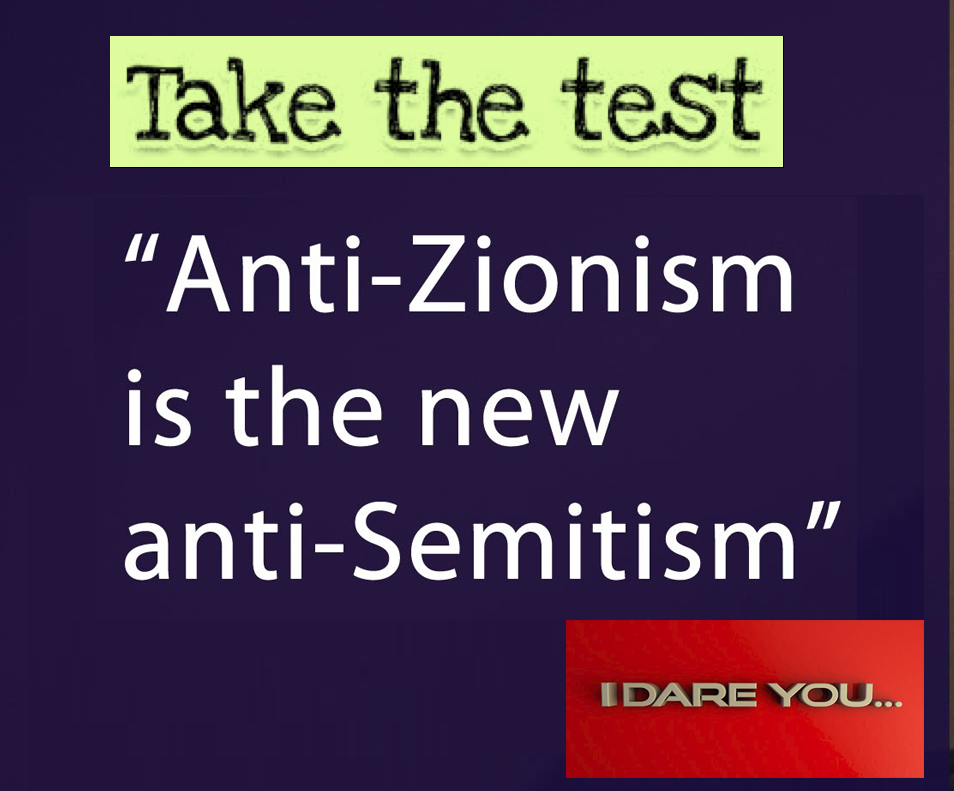 anit-Zionist test