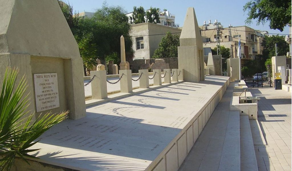 Mass grave of Jewish victims of the 1921 riots. In Trumpeldor Cemetery, Tel Aviv