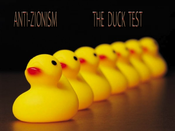 duck test antisemitism anti-Zionism