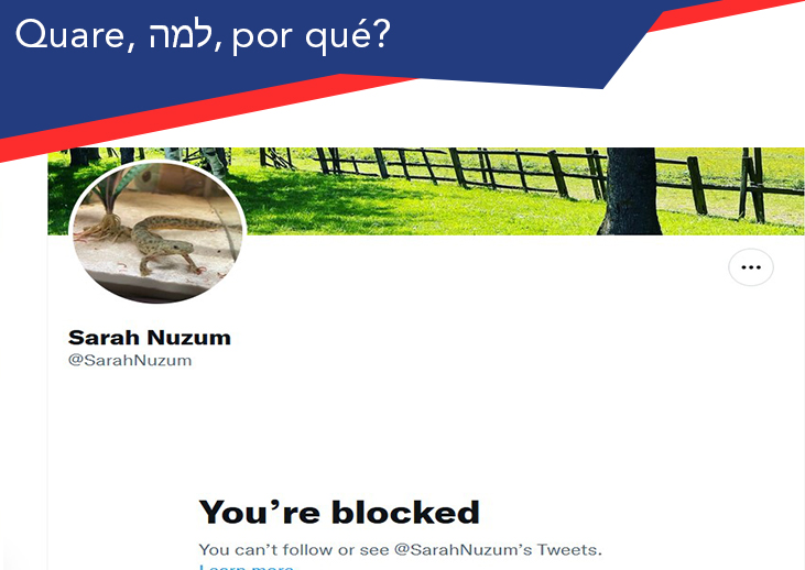 anne frank trust - sarah nuzum twitter block