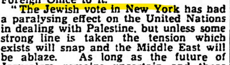 Jerusalem, Guardian 6 nov 1953