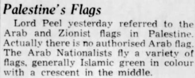 1937 - no Palestinian flag