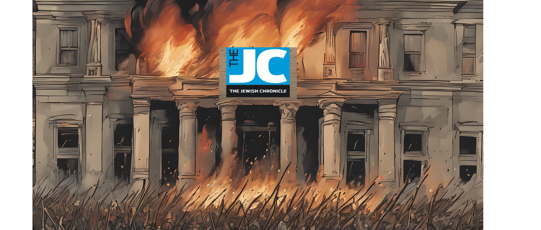 Jewish Chronicle, burning