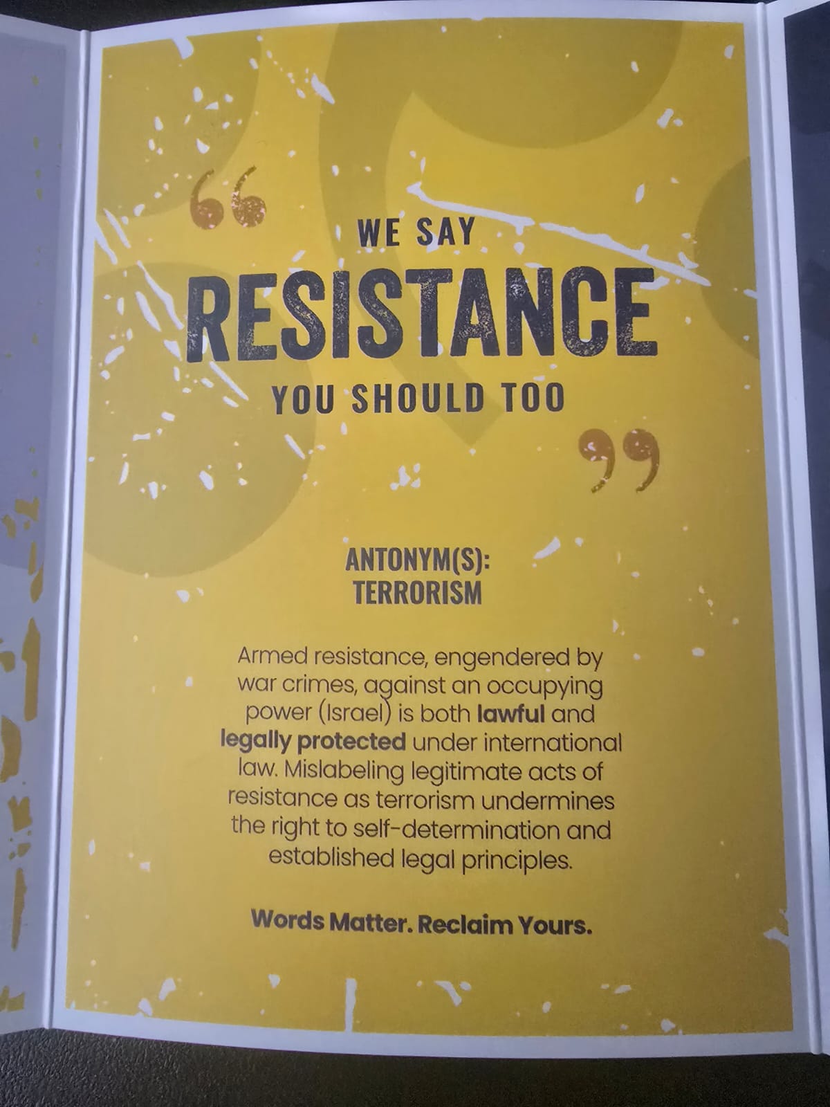 GPU festival - resistance not terrorism