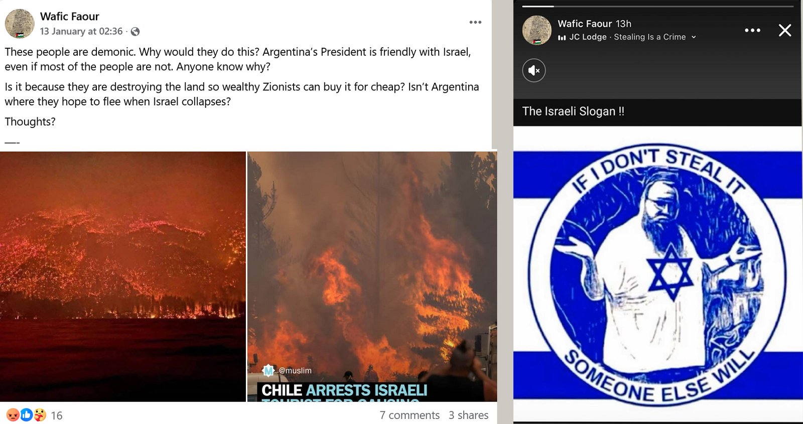 Wafi Faour - antisemitic