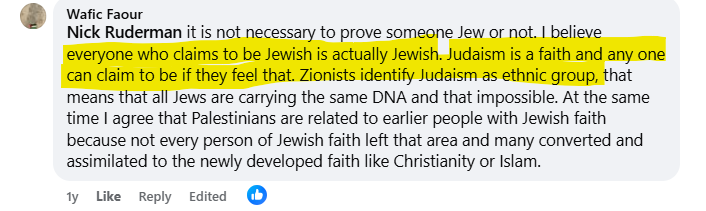 Wafic Faour defines what being Jewish is