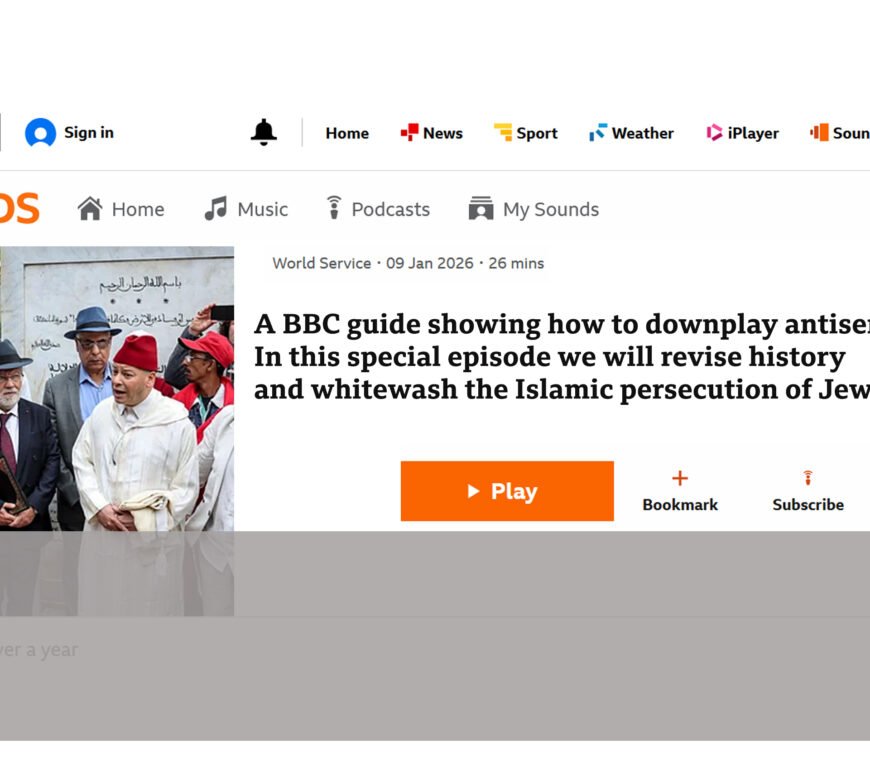 BBC revises Jewish history and downplays antisemitism
